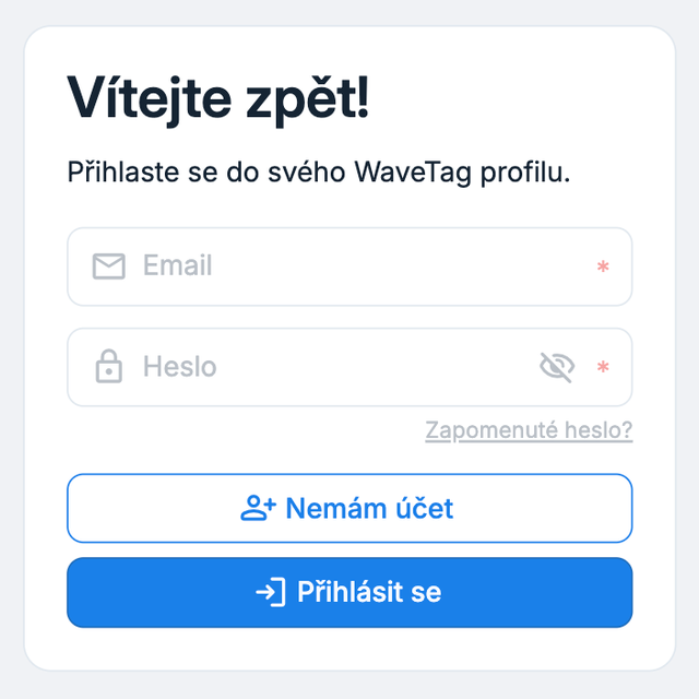 Vytvořte si účet, nebo se přihlaste